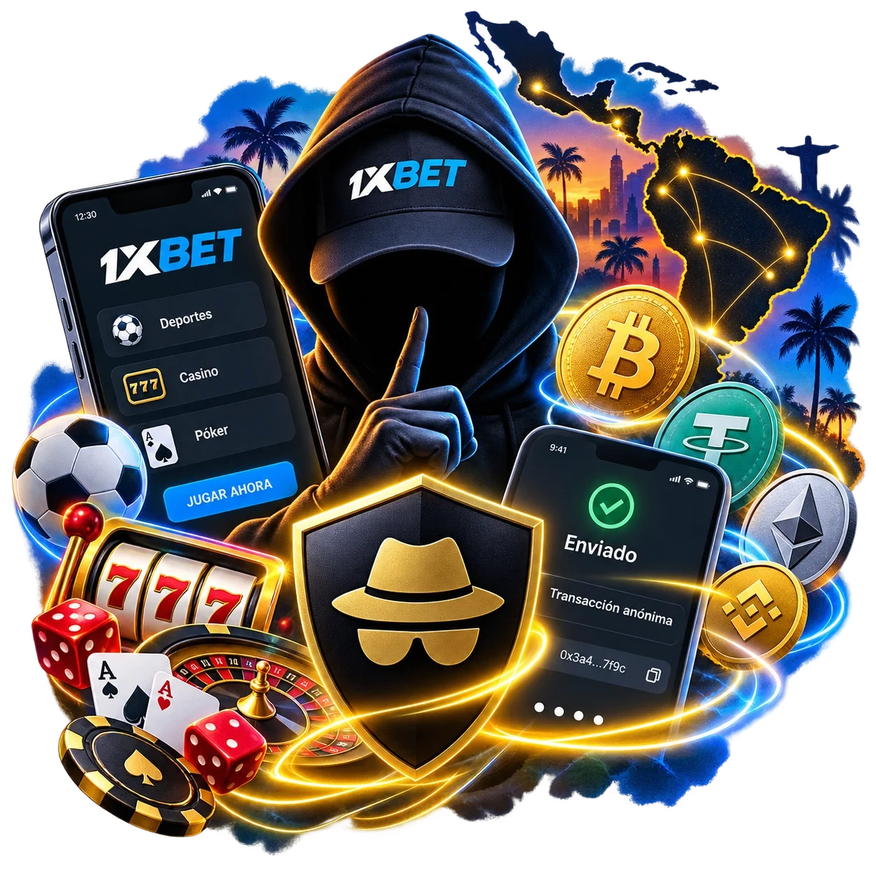 1xBet Agente Secreto y MobCash: operaciones anónimas, corresponsalía y apuestas en América Latina